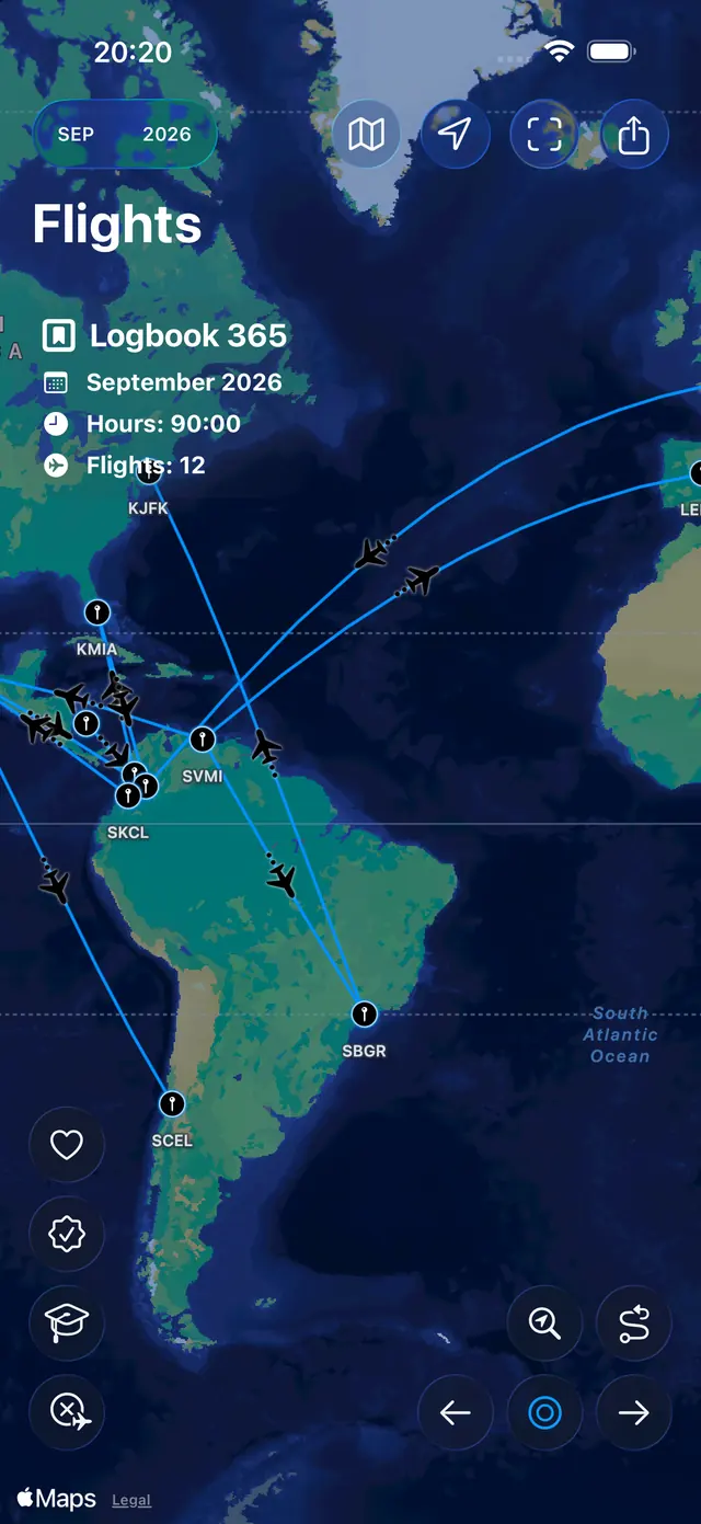 Route map — Logbook 365