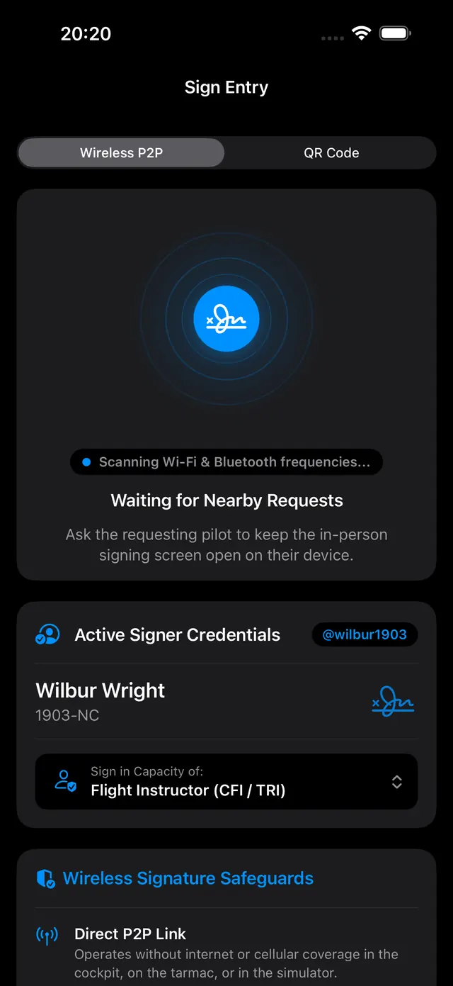 Record signatures — Logbook 365